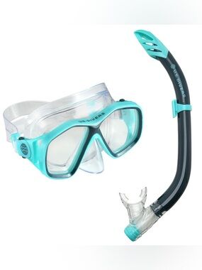 Brand New US Divers Blue Unisex Adult Clear Silicone Ocean Scuba Mask One Size